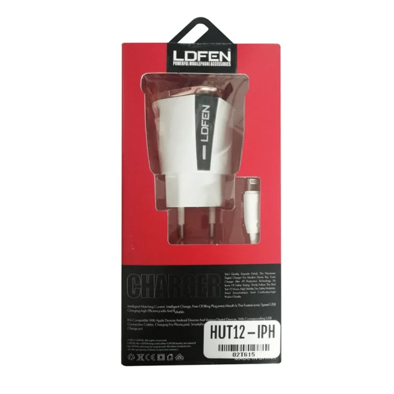 Chargeur Secteur LDFEN HUT12 2x USB vers Lightning 2.4A