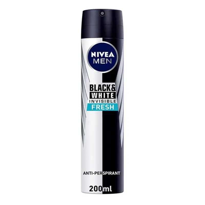 Déodorant pour Homme Nivea Fresh Deo Masc Invisible Black & White - 200ml-NIVDOMA85975