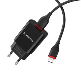 Chargeur Single Borofone BA20A Micro USB - Noir