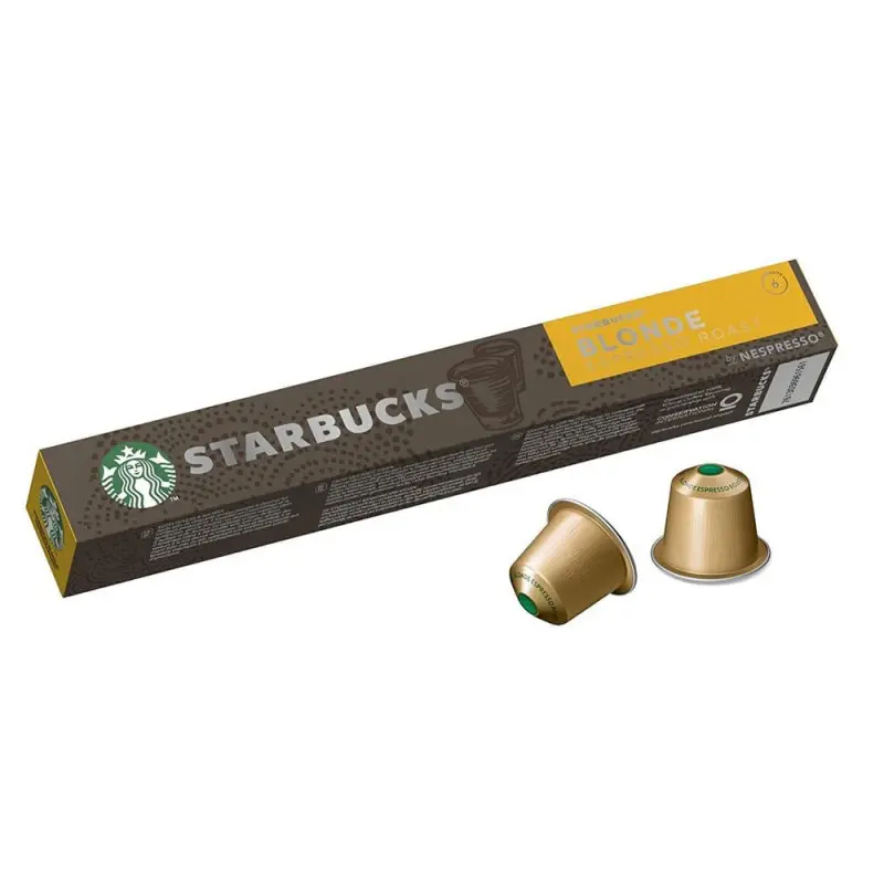 Paquet De 10 Capsules StarBucks Blonde Espresso Roast Compatible Nespresso