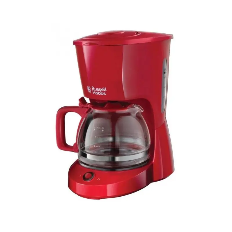 Cafetière textures Russell Hobbs 10 Tasses - Rouge