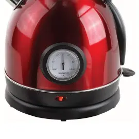 Bouilloire rétro avec thermomètre Livoo 1800W - Rouge