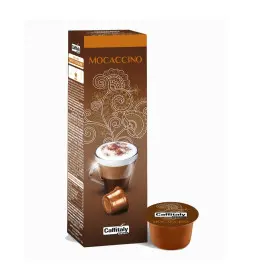 Box de 10 Capsules Caffitaly Mocaccino et chocolate flavor powder