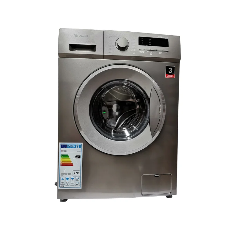 Machine à laver automatique Fred 6 Kg 1000 trs/mn - Silver