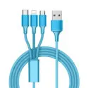 Câble LT Power 3en1 USB vers Micro USB | Type C | Lightning