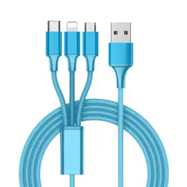Câble LT Power 3en1 USB vers Micro USB | Type C | Lightning