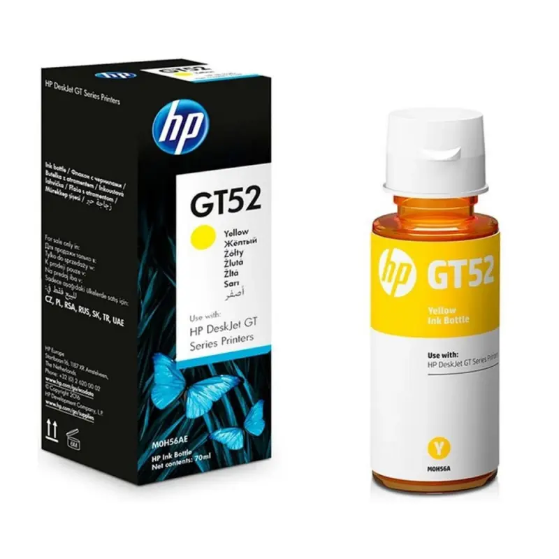 Bouteille d'encre Original HP GT52 - 70 ml - Jaune