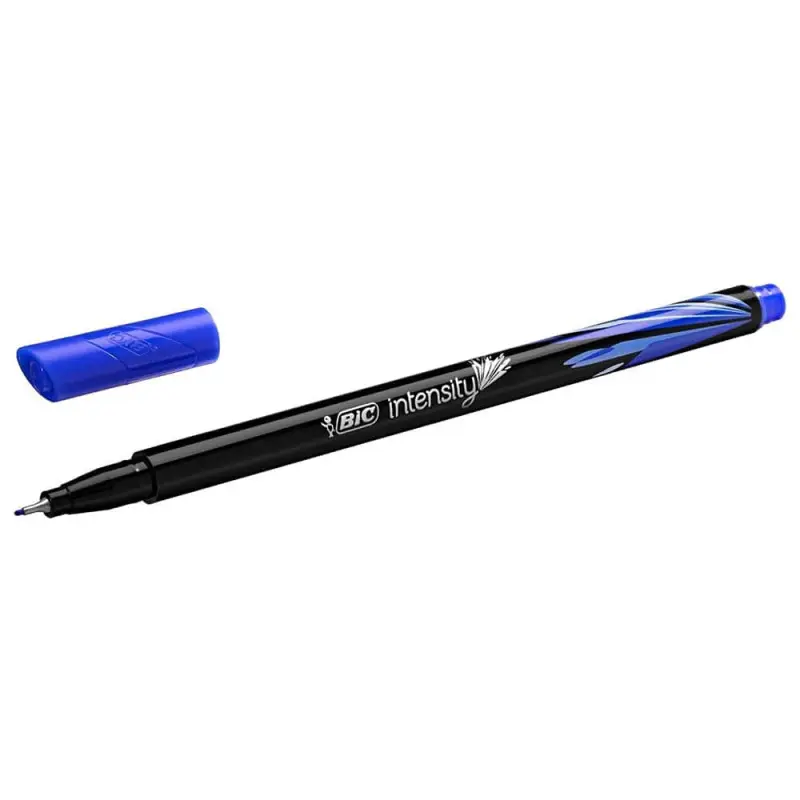 Stylo marqueur à pointe fine BIC Intensity, pointe fine (0,4 mm), noir,  l'écriture d'un stylo, l'épaisseur d'un marqueur Paquet de 3 