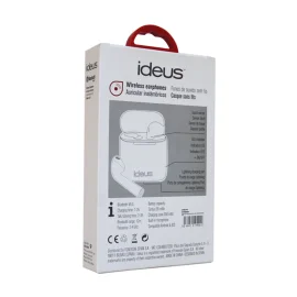 Écouteurs stéréo sans fil à capteur tactile Ideus Bluetooth - Blanc
