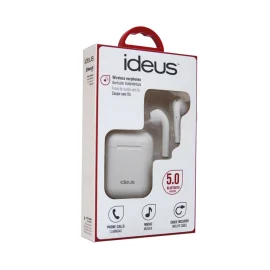 Écouteurs stéréo sans fil à capteur tactile Ideus Bluetooth - Blanc