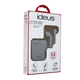 Écouteurs stéréo sans fil à capteur tactile Ideus Bluetooth - Gris