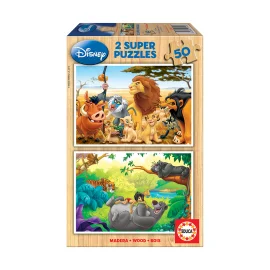 Puzzle bois 2*50 Animals...