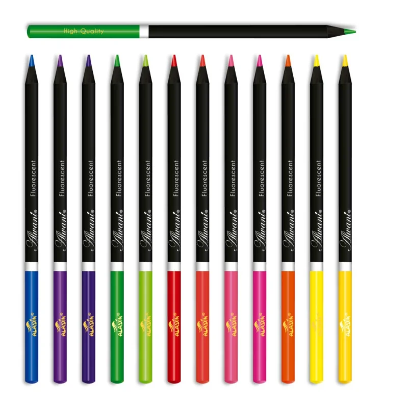 12 crayons de couleur à mine large