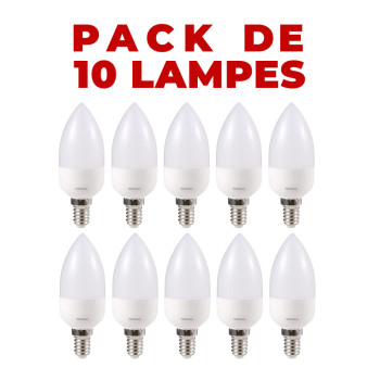 PACK DE 10 LAMPES BOUGIE...