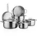 SET 10 PIECES INOX Alfa avec Couscoussier Korkmaz - A1998