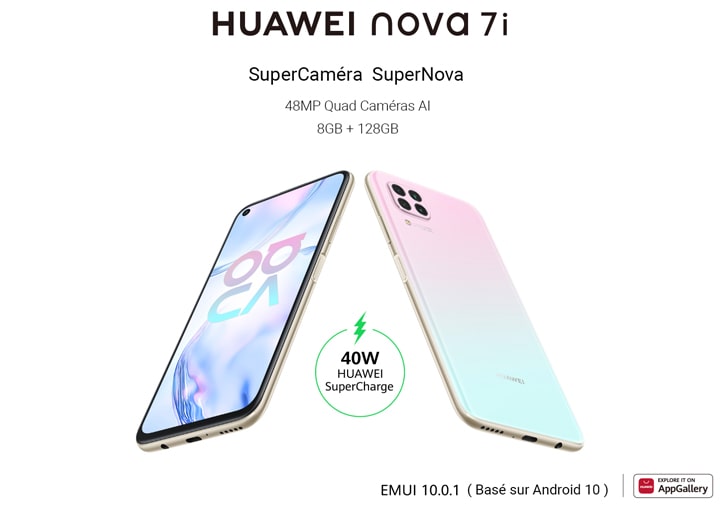 Vente en ligne smartphone Huawei Nova 7i au Meilleur prix en Tunisie