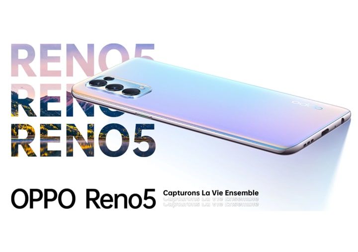 smartphone Oppo Reno5 4G au meilleur prix en Tunisie
