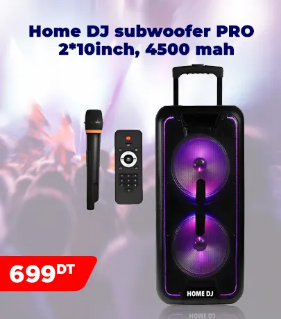 Home DJ subwoofer PRO F210-09 2*10inch, 4500 mah