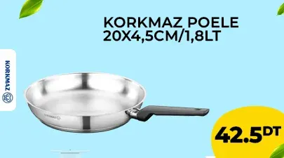 KORKMAZ POELE 20x4,5CM/1,8LT