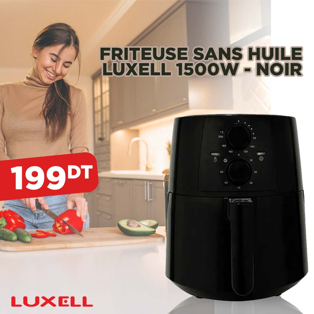 FRITEUSE SANS HUILE LUXELL LX-FC5130 1500W - NOIR