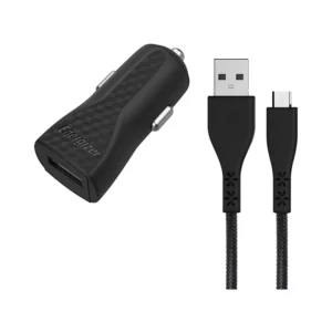 ENGZ CHARGEUR VOITURE 5W 1USB + MICRO USB CBL-NOIR