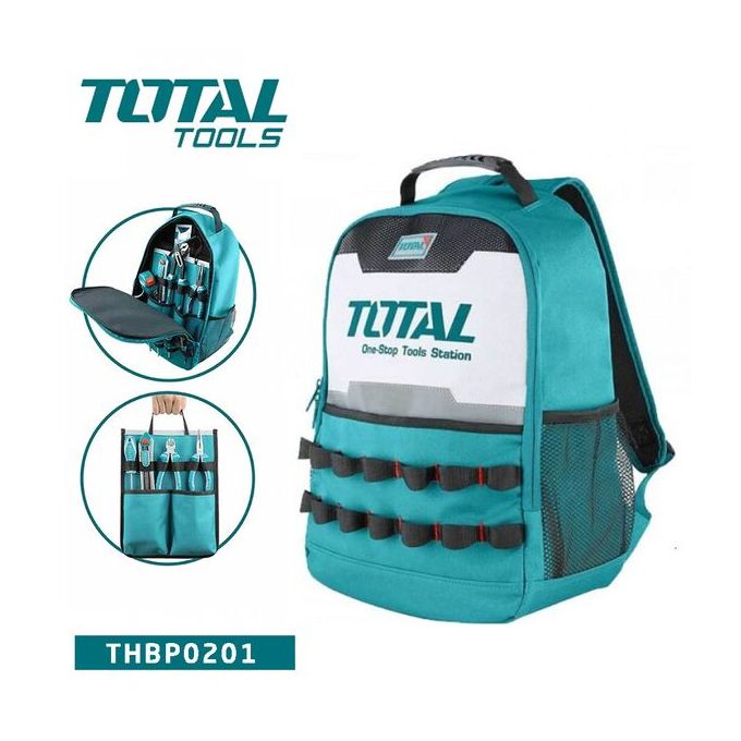 TOTAL Sac a dos - Porte outils professionnel - THBP0201 - 45 cm - 8KG