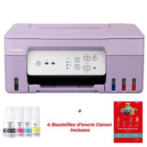 Imprimante a réservoir intégré Canon PIXMA WiFi - Purpule