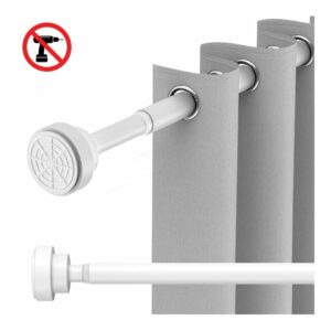 Tringle Rideau douche Sans Perçage Extensible - Longueur 140-260 cm, B