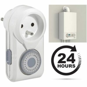 Prise Programmable Pour chaudière - Programmateur journalier Sur 24 He