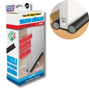 BOSS TAPE Boudin de Porte Isolant Froid, avec Double Joint en simili C