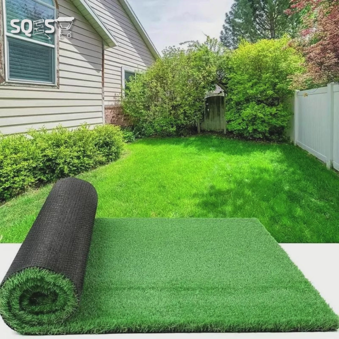 Gazon Artificiel 30 mm - Pelouse Synthétique - Rouleau faux herbe pour