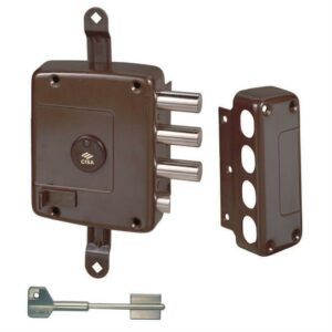 Serrure apparente 5 points - Avec Tige - Haute sécurité - 3 clés