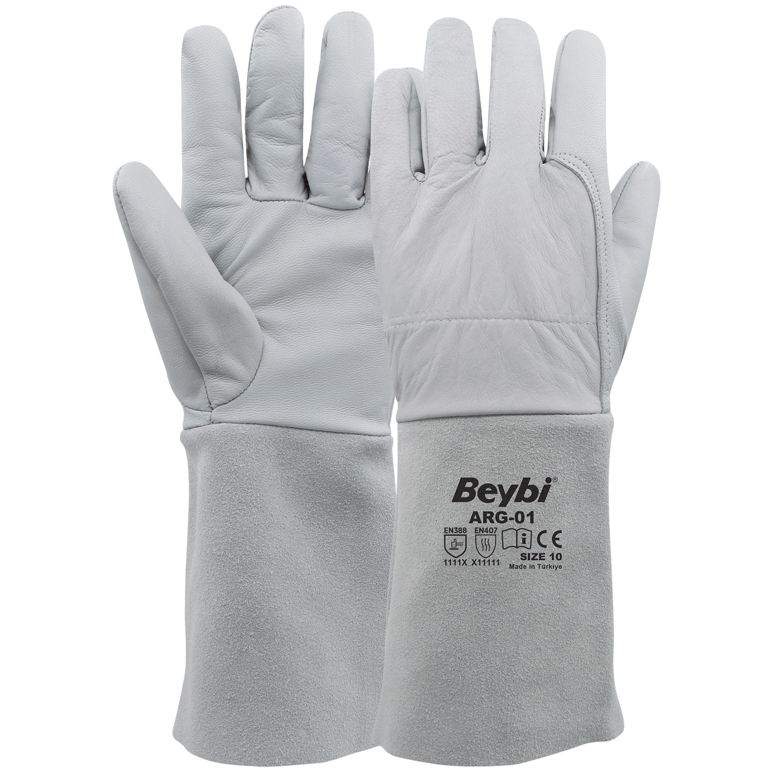 Gants de soudage a l'argon en cuir véritable de chèvre