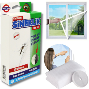 BOSS TAPE Moustiquaire de fenêtre auto-adhésif facile a poser avec rub