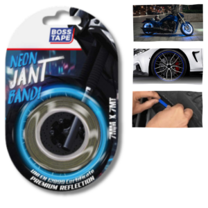 BOSS TAPE Néon de Jante Blue 7mmx7m