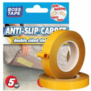 BOSS TAPE Ruban Adhésif Double Face pour Moquette et Revêtements de So