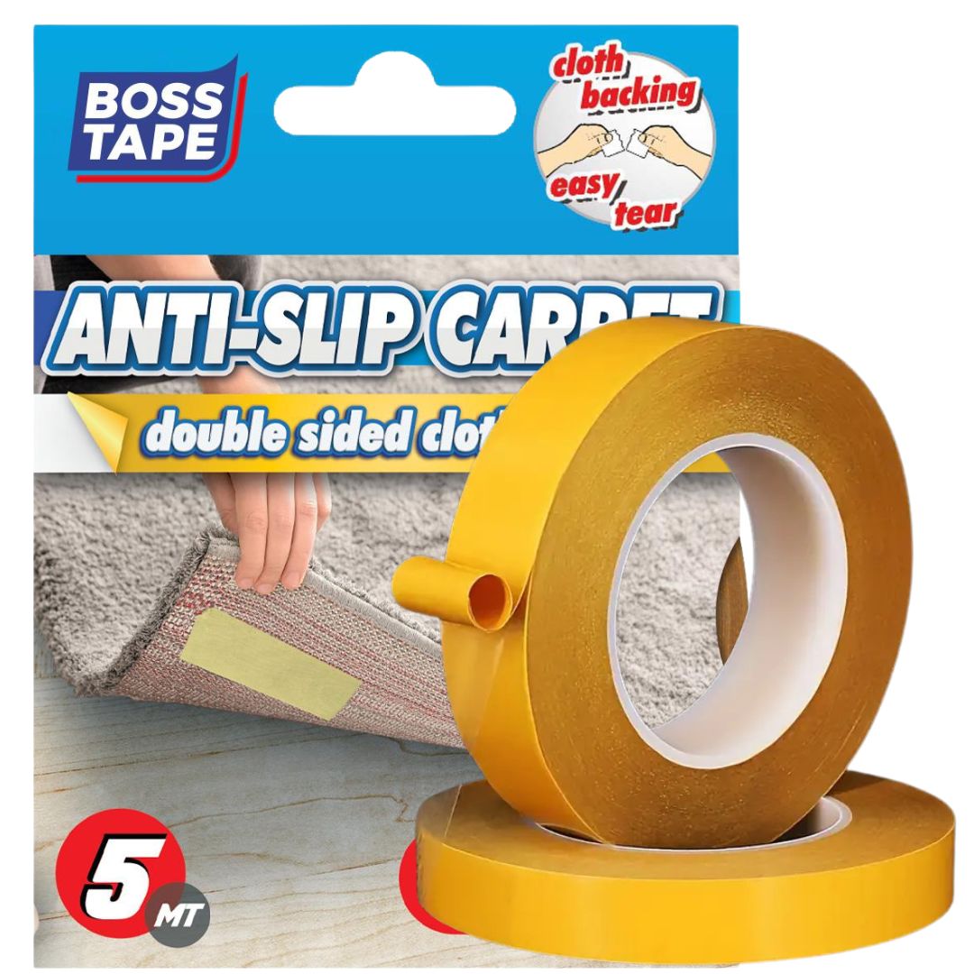 BOSS TAPE Ruban Adhésif Double Face pour Moquette et Revêtements de So