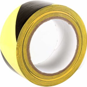 BOSS TAPE Ruban adhésif pour marquage au sol JAUNE/NOIR 48mmx25m