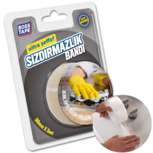 BOSS TAPE Ruban de Calfeutrage Cuisine et Salle de Bain (TRANSPARENT)