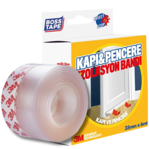 BOSS TAPE Ruban de Calfeutrage Portes et Fenêtres, Joint de Porte en C