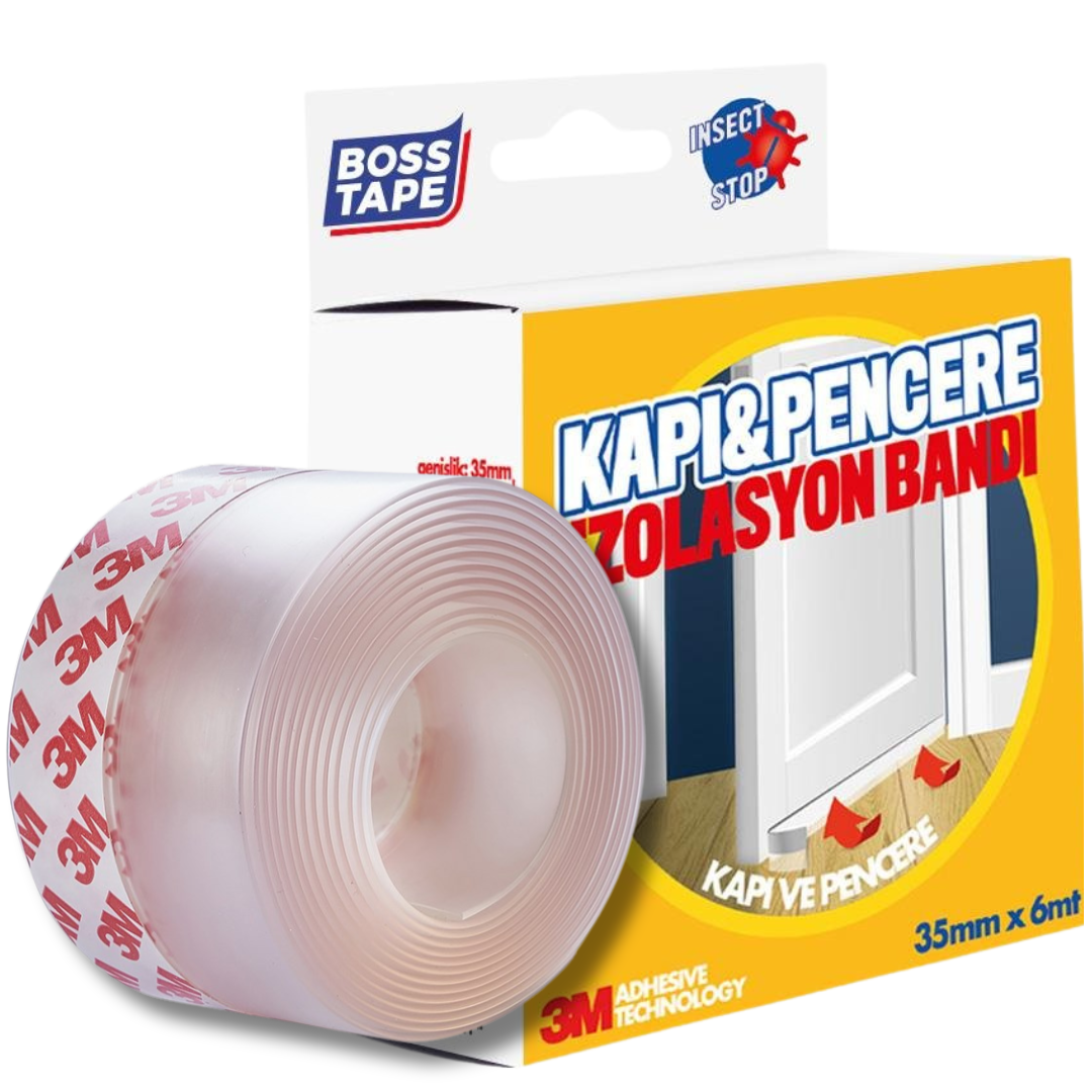 BOSS TAPE Ruban de Calfeutrage Portes et Fenêtres, Joint de Porte en C