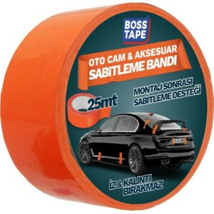 BOSS TAPE Ruban de fixation temporaire en PVC orange pour vitres autom