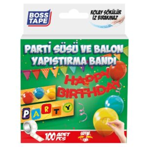 BOSS TAPE Ruban de pastille double faces pour décoration anniversaire