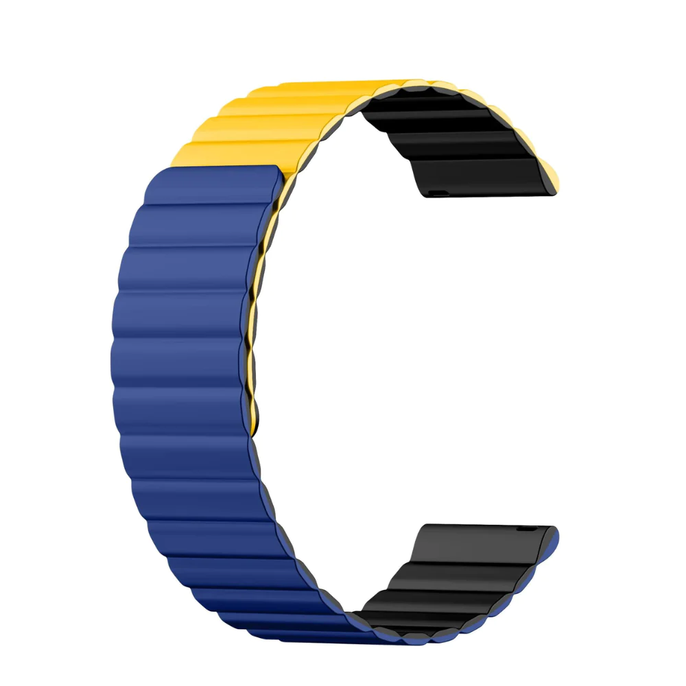 Bracelet magnétique Kieslect 22mm Bleu Jaune