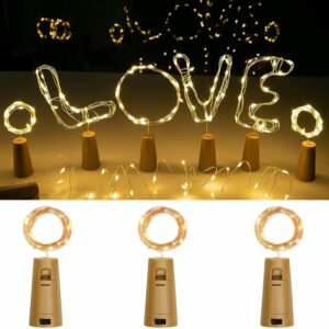 Lot 3 Guirlandes Bouchon de vin LED Lumineux (20leds)