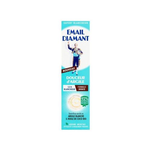 Email Diamant dentifrice douceur d'argile blanche et huile de coco bio 75 ml