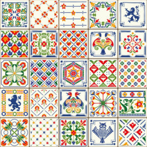 BOSS TAPE Carreau PVC FLORAL 30cmx30cm