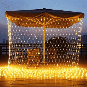 Filet lumineuse 240 LED - Guirlande - 3Mx3M - Jaune