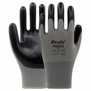 Gants de travail - Gants DEMI NITRIL - NOIR