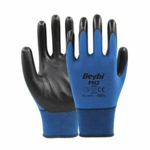 Gants de travail - Gants en nitrile BLEU - Beybi